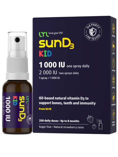 LYL sunD3 KID 1000 IU, spray, 25 ml