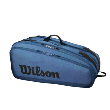 Torba tenisowa WILSON TOUR 12 PK Czarno/Niebieska