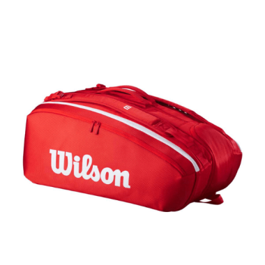 Torba tenisowa WILSON SUPER TOUR Czerwona 15PK