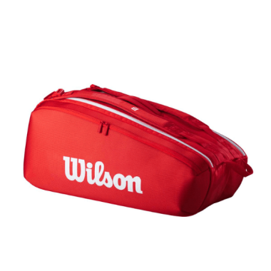 Torba tenisowa WILSON SUPER TOUR Czerwona 9PK