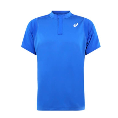 KOSZULKA SPORTOWA ASICS ŻEL-COOL POLO DLA MĘŻCZYZN, niebieska