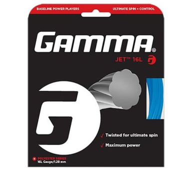 Sznurki tenisowe Gamma Jet 17, 12,2 m zestaw (1,22 mm)
