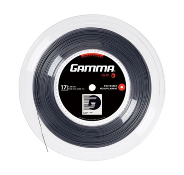 Struny tenisowe Gamma IO Reel 17 (1.23 mm), srebrne 200 m