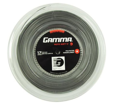 Struny tenisowe Gamma Moto Soft 17 (1,24 mm), 200 m