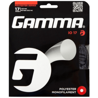 Struny do rakiety tenisowej Gamma IO 17 czarne