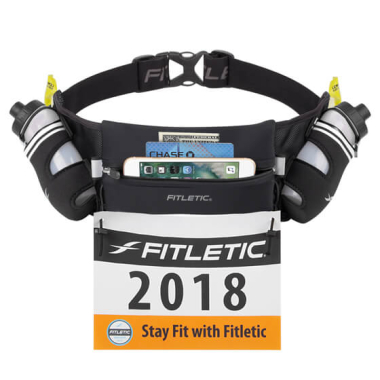 Pas biodrowy do biegania z mocowaniem numeru startowego Fitletic Hydra 16