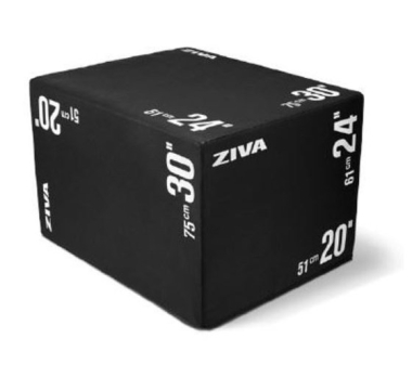 Skrzynia treningowa Ziva SL SOFT PLYO BOX 3 W 1 z pianką PU, 51/61/75 cm