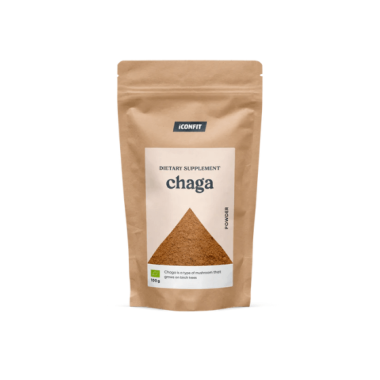 Organiczny Proszek z Grzyba Chaga, 100g, ICONFIT