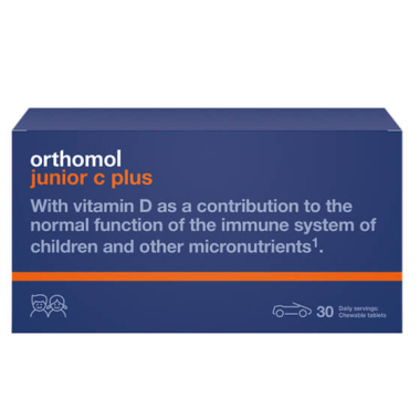 SUPLEMENT DIETY Orthomol ® JUNIOR PLUS C N30 ( Leśne jagody )