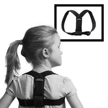 Korektor postawy dla dzieci (biały/czarny/różowy) Swedish Posture KIDS