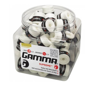 GAMMA SUPREME OVERGRIPS 1 GAB, biały