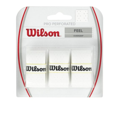 OWIJKA TENISOWA WILSON PRO PERFOROWANA 3 szt. (biała)