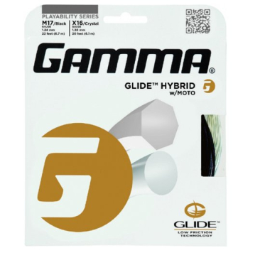Sznurki tenisowe Gamma GLIDE/MOTTO HYBRYDOWE