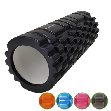Wałek do jogi YOGA FOAM GRID ROLLER, 33 cm, czarny Tunturi