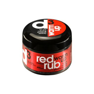 Rozgrzewający krem do mięśni czerwony 200 ml D3