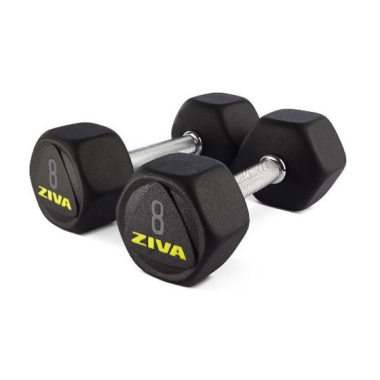 Hantle profesjonalne ZIVA SL PREMIUM HEXAGON VIRGIN RUBBER ( Para )