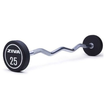Sztanga łamana z obciążeniem ZIVA XP URETHANE EZ CURL BARBELLS, Profesjonalna