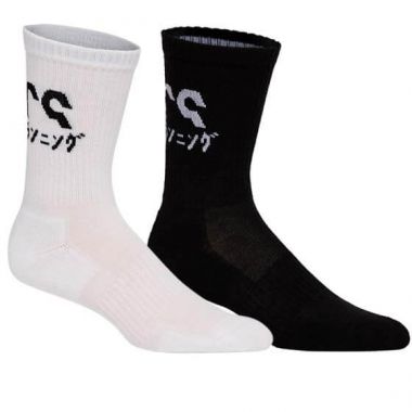 Skarpety sportowe Asics KATAKANA, czarno-białe, 2 pary