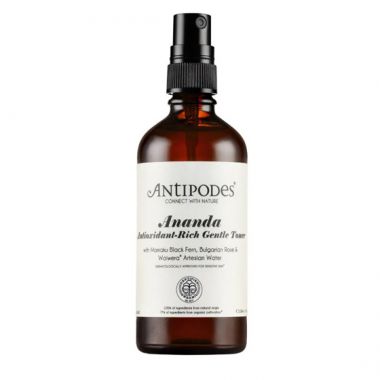Tonik do twarzy z przeciwutleniaczami Antipodes Ananda, 100ml