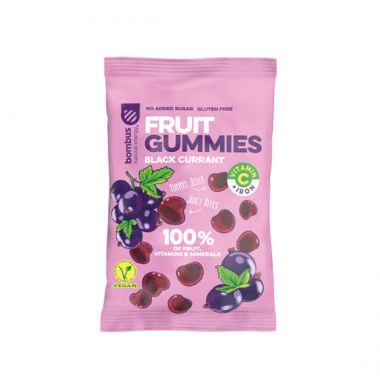 Cukierki z galaretką CZARNEJ PORZECZKI BOMBUS FRUIT ENERGY 35g