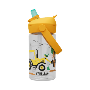 Butelka Thrive Flip Straw Kids Traktory i drzewa 0.4L Camelbak