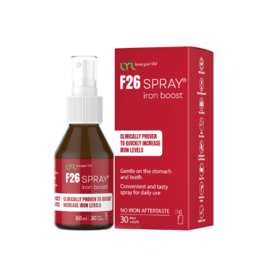 LYL F26 SPRAY żelazoBoost mikronizowane źródło żelaza, 60 ml