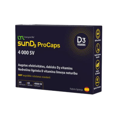 LYL sunD3 ProCaps 4000 SV Witamina D3 60 kapsułek