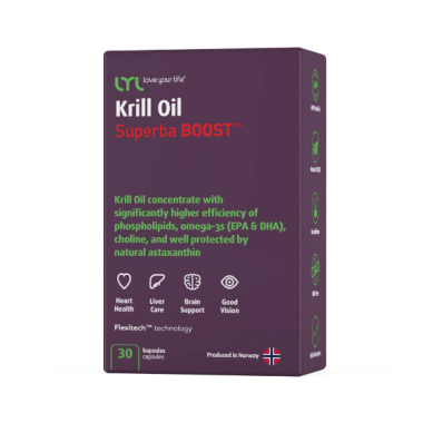 LYL Krill Oil Superba BOOST™ Omega-3, 30 kapsułek