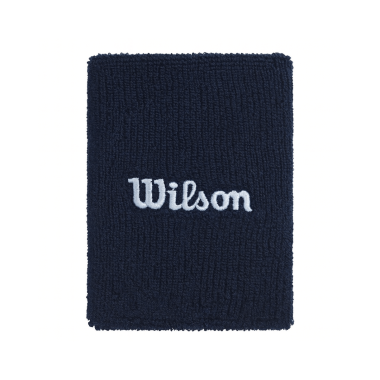 Szeroka frotowa opaska na nadgarstek granatowa Wilson