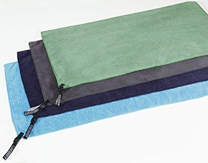 Ręcznik z mikrofibry Cocoon Terry, niebieski (M) 90 x 50 cm