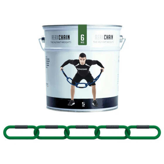 Łańcuch treningowy REAX CHAIN FIVE CLUB, 6 kg Zielony