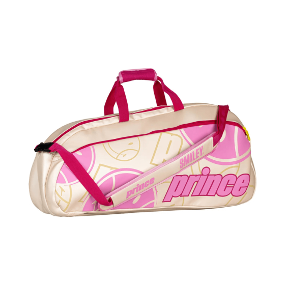 Torba tenisowa Tour 1 przegroda X Smiley różowa Prince
