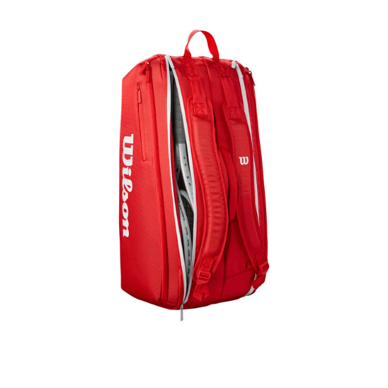 Torba tenisowa WILSON SUPER TOUR Czerwona 9PK