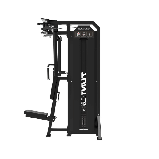 Połączona maszyna na klatkę i barki "Pec Fly/Rear Delt" z stosem TUNTURI Platinum V-series