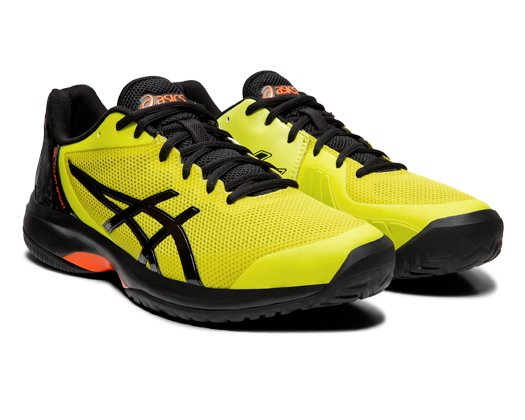 OBUWIE TENISOWE ASICS ŻEL-KORT SPEED (KWAŚNY YUZU CZARNY), MĘSKIE