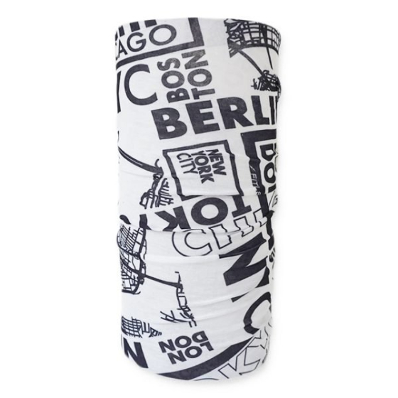 Wielofunkcyjna chusta Multi Scarf 6 Major BLK Print Fitletic
