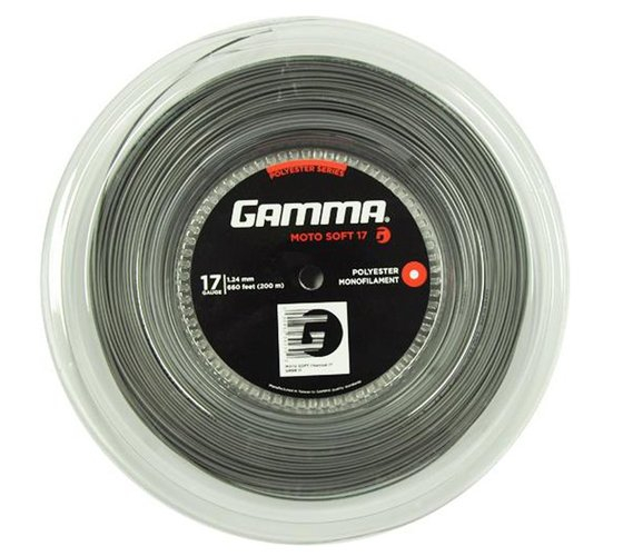 Struny tenisowe Gamma Moto Soft 17 (1,24 mm), 200 m