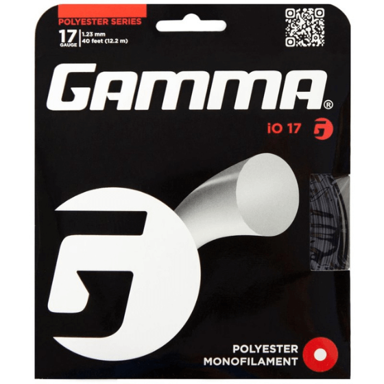 Struny do rakiety tenisowej Gamma IO 17 czarne