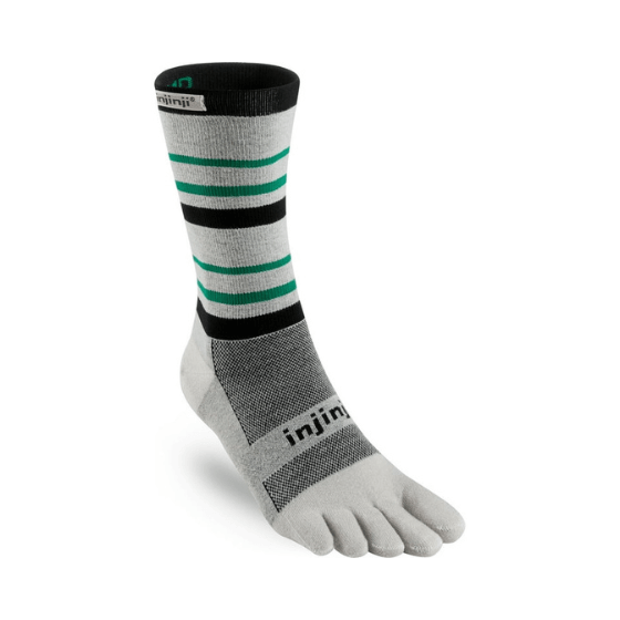 Skarpety do biegania Injinji Run Lightweight Crew Emerald