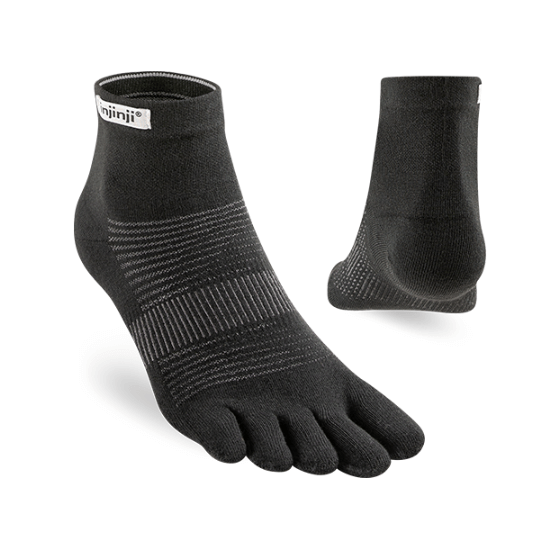 Skarpety do biegania injinji RUN ORIGINALWEIGHT Mini-Crew CoolMax (czarne)
