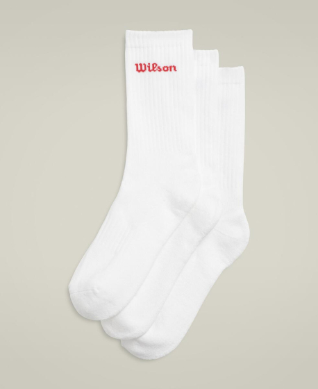 U CREW LOGO SOCK 3PK / BRIGHT WHITE M