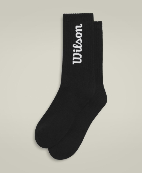 U CREW LOGO SOCKS BLACK S