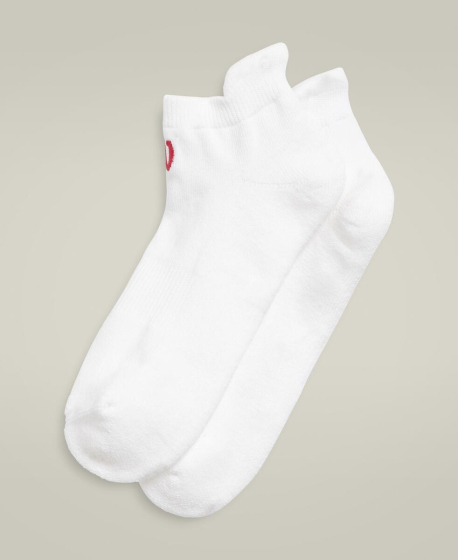U CUSHIONED ANKKLE TAB SOCK  / BRIGHT WHITE M