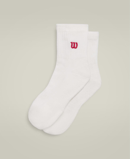 U QUARTER-LENGTH SOCK / BRIGHT WHITE/INFRARED L