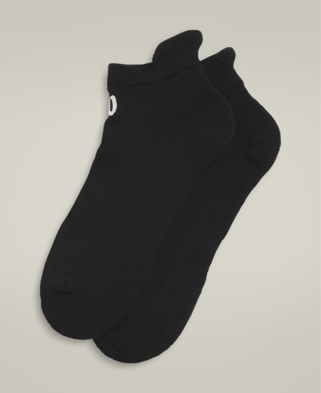 U CUSHIONED ANKKLE TAB SOCK  / BLACK S