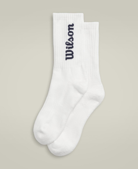 U CREW LOGO SOCK / BRIGHT WHITE/CLASSIC NAVY M