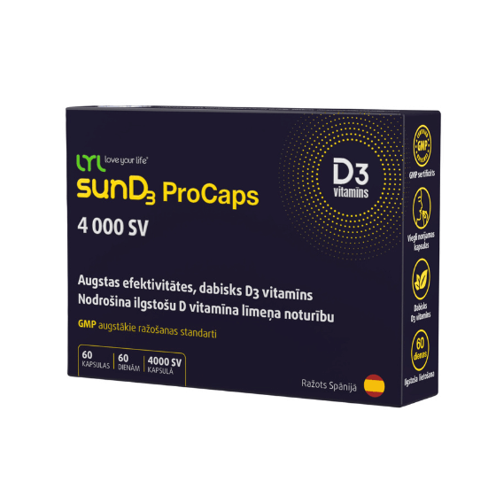 LYL sunD3 ProCaps 4000 SV, 60 kapsułek