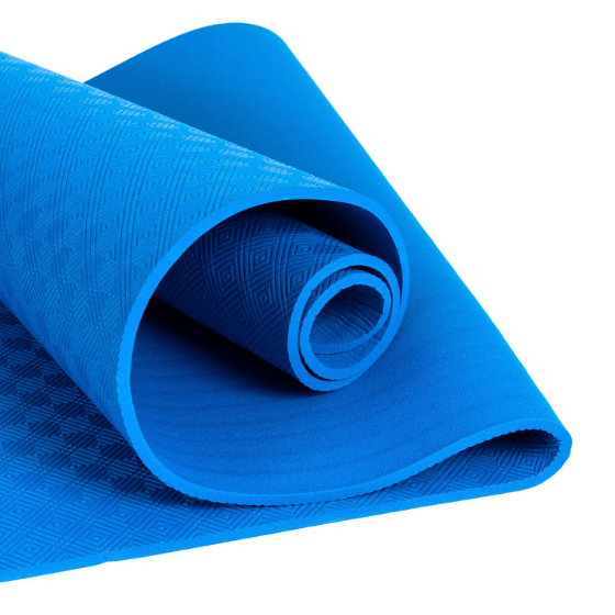 Mata gimnastyczna Poise Gym SM niebieski 180cmx65cm)