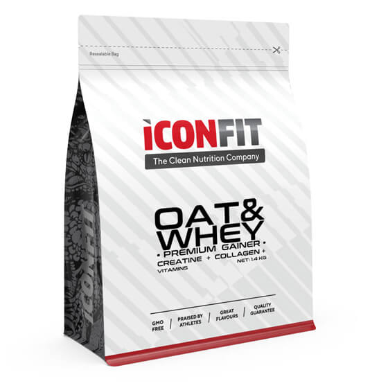 BIAŁKO W PROSZKU ICONFIT OAT & WHEY Pro Gainer, 1,4 KG (różne smaki)