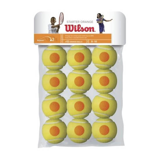 PIŁKI TENISOWE WILSON STARTER POMARAŃCZOWE, 12 GAB.